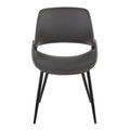 Chaise de salle à manger avec pieds effilés en métal