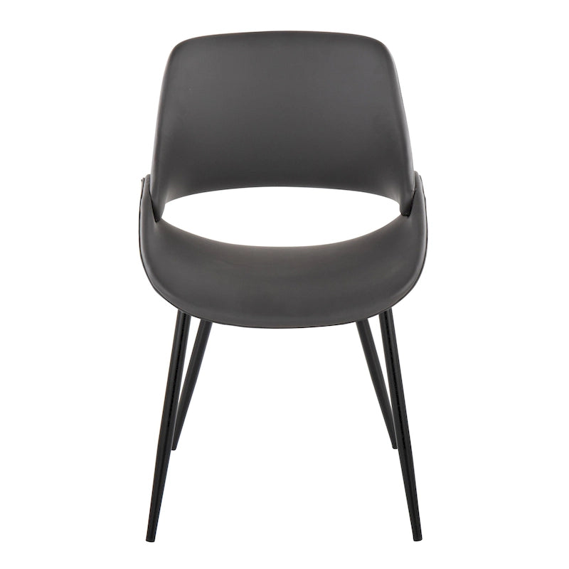 Chaise de salle à manger avec pieds effilés en métal