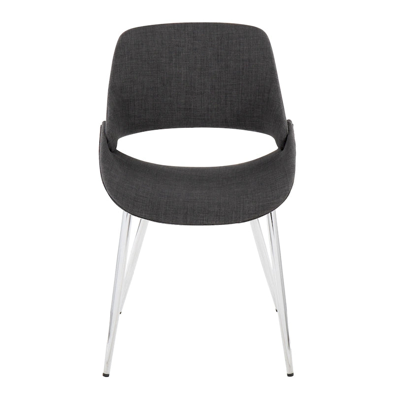 Chaise de salle à manger avec pieds effilés en métal