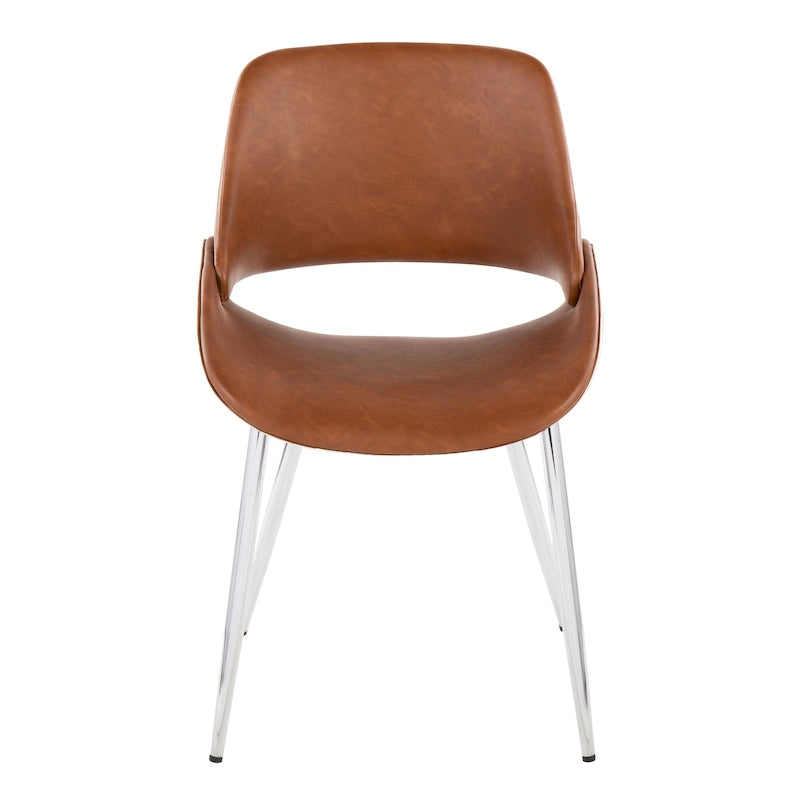 Chaise de salle à manger avec pieds effilés en métal