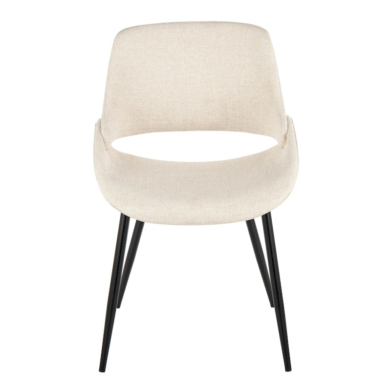 Chaise de salle à manger avec pieds effilés en métal