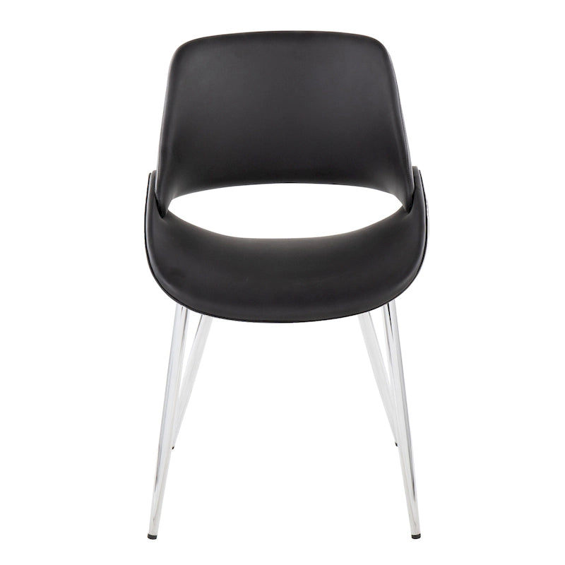 Chaise de salle à manger avec pieds effilés en métal