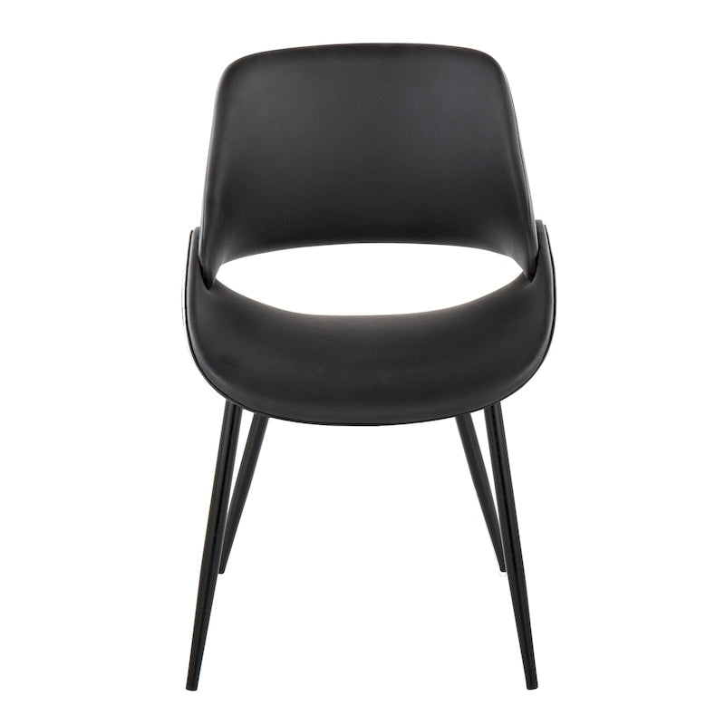 Chaise de salle à manger avec pieds effilés en métal