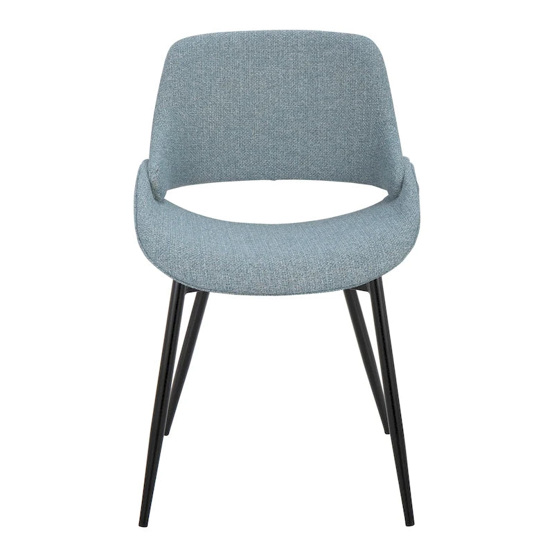 Chaise de salle à manger avec pieds effilés en métal