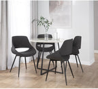 Carson Carrington Svellingen Dining Chair with Tapered Metal Legs (Set of 2)