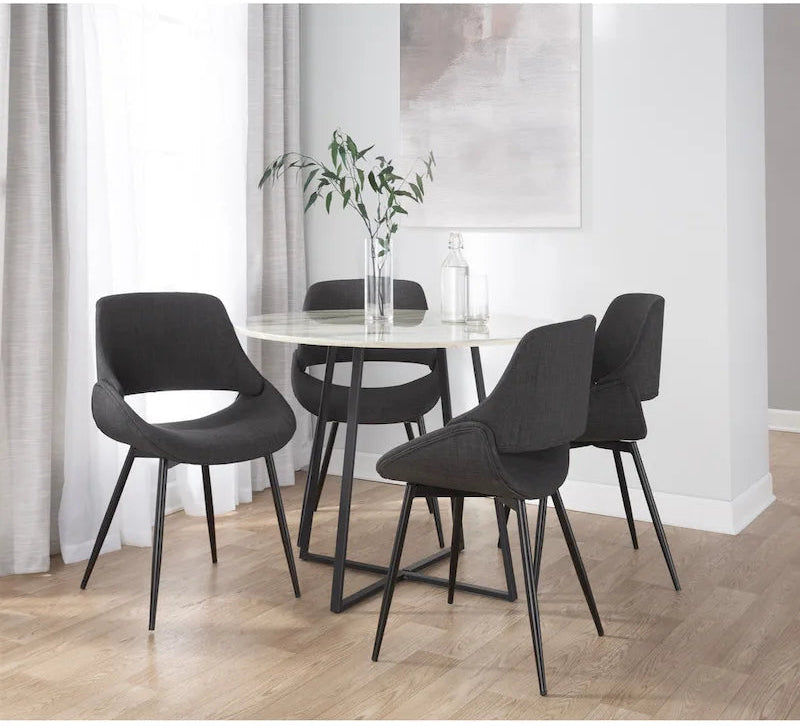 Carson Carrington Svellingen Dining Chair with Tapered Metal Legs (Set of 2)