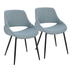 Chaise de salle à manger avec pieds effilés en métal