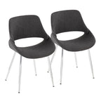 Chaise de salle à manger avec pieds effilés en métal