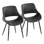 Chaise de salle à manger avec pieds effilés en métal