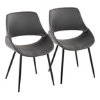 Chaise de salle à manger avec pieds effilés en métal
