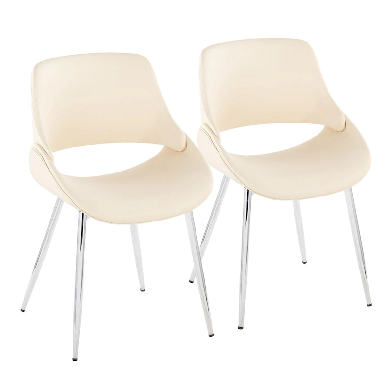 Chaise de salle à manger avec pieds effilés en métal
