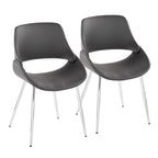 Chaise de salle à manger avec pieds effilés en métal