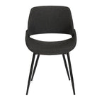 Chaise de salle à manger avec pieds effilés en métal