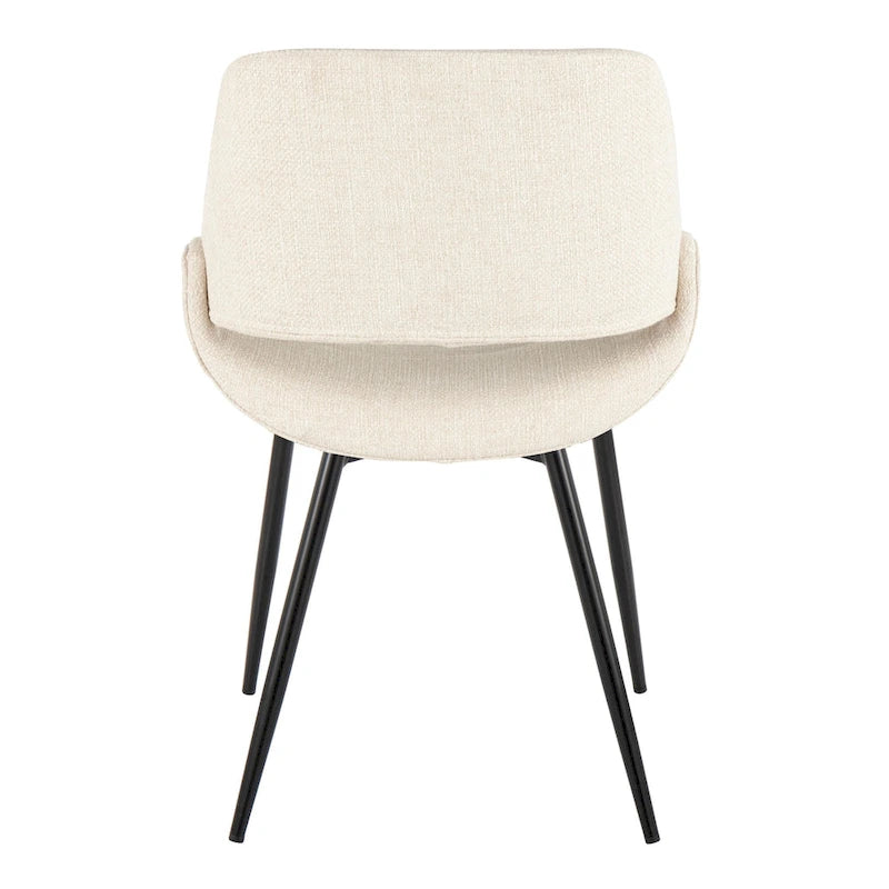 Chaise de salle à manger avec pieds effilés en métal