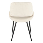 Chaise de salle à manger avec pieds effilés en métal