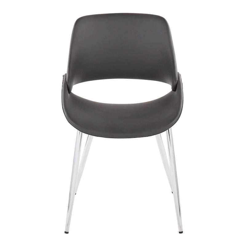 Chaise de salle à manger avec pieds effilés en métal