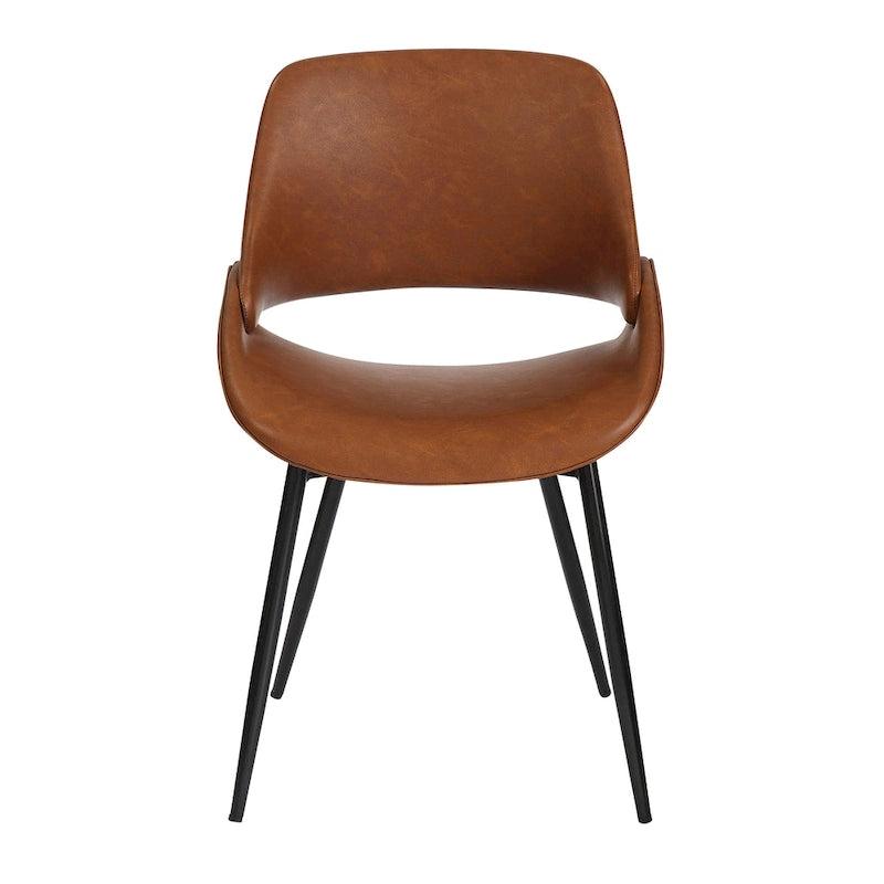 Chaise de salle à manger avec pieds effilés en métal