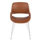 Chaise de salle à manger avec pieds effilés en métal