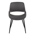 Chaise de salle à manger avec pieds effilés en métal