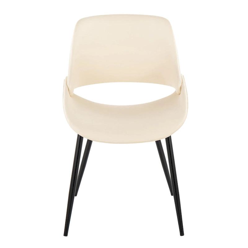 Chaise de salle à manger avec pieds effilés en métal