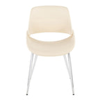 Chaise de salle à manger avec pieds effilés en métal
