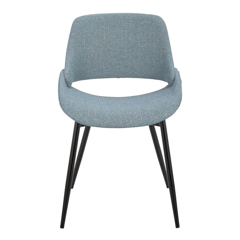 Chaise de salle à manger avec pieds effilés en métal