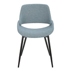 Chaise de salle à manger avec pieds effilés en métal