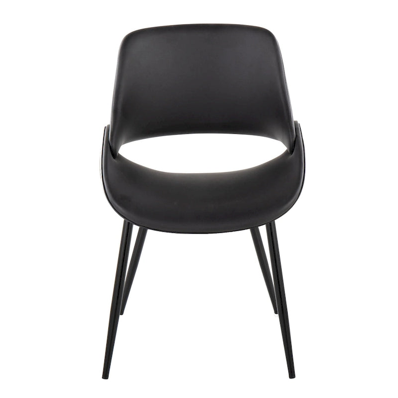 Chaise de salle à manger avec pieds effilés en métal