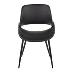 Chaise de salle à manger avec pieds effilés en métal