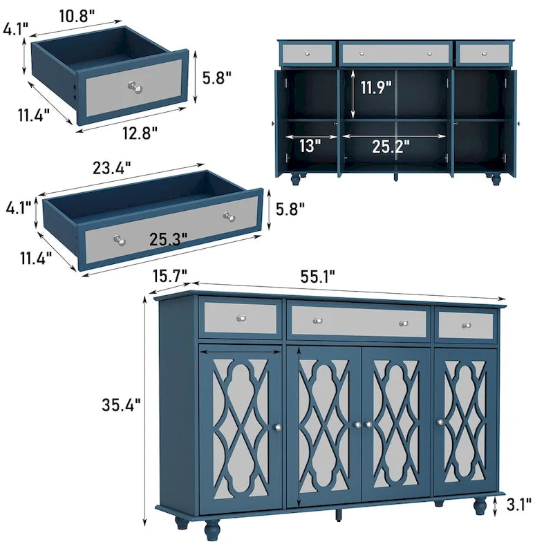 Crédences Miroir Bahuts Buffets Armoires Consoles Bibliothèques