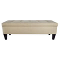 Banc de rangement ottoman capitonné Brooke