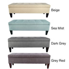 Banc de rangement ottoman capitonné Brooke