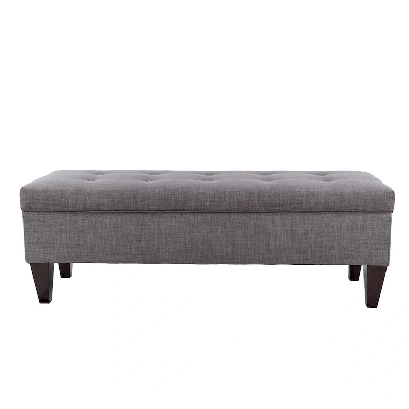 Banc de rangement ottoman capitonné Brooke