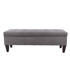 Banc de rangement ottoman capitonné Brooke