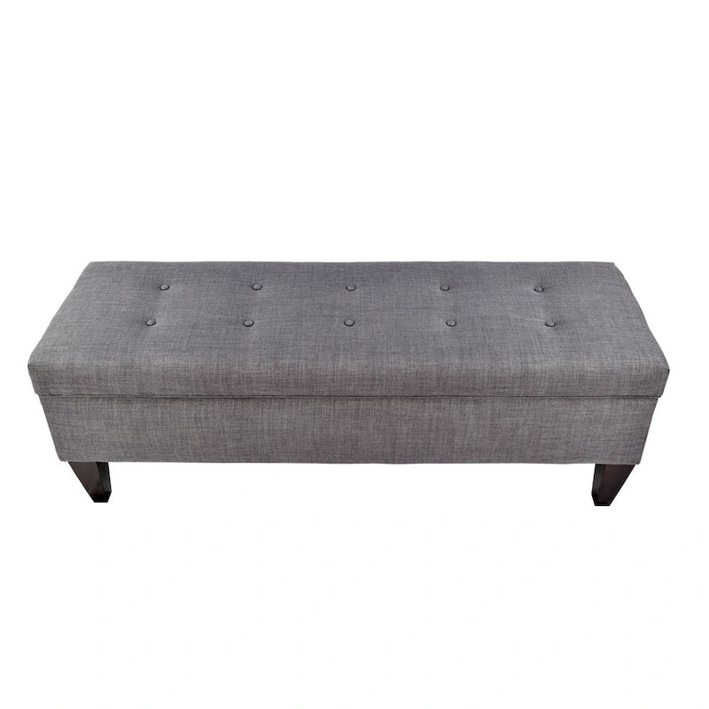 Banc de rangement ottoman capitonné Brooke