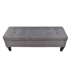 Banc de rangement ottoman capitonné Brooke