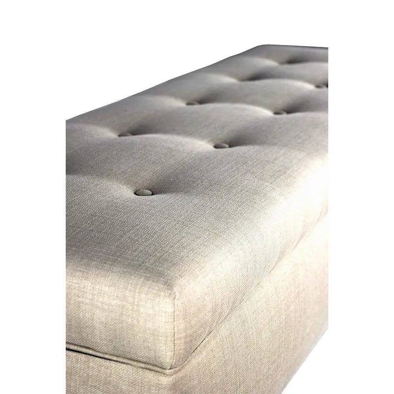 Banc de rangement ottoman capitonné Brooke