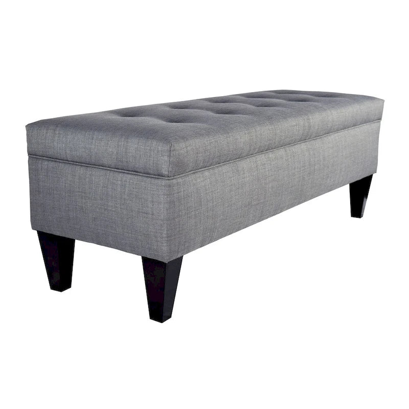 Banc de rangement ottoman capitonné Brooke