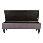 Banc de rangement ottoman capitonné Brooke