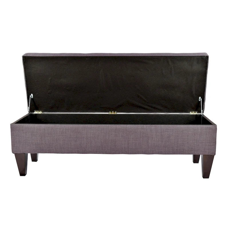 Banc de rangement ottoman capitonné Brooke