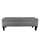Banc de rangement ottoman capitonné Brooke
