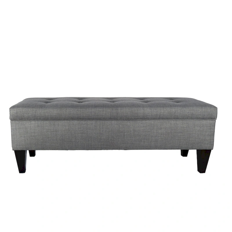 Banc de rangement ottoman capitonné Brooke