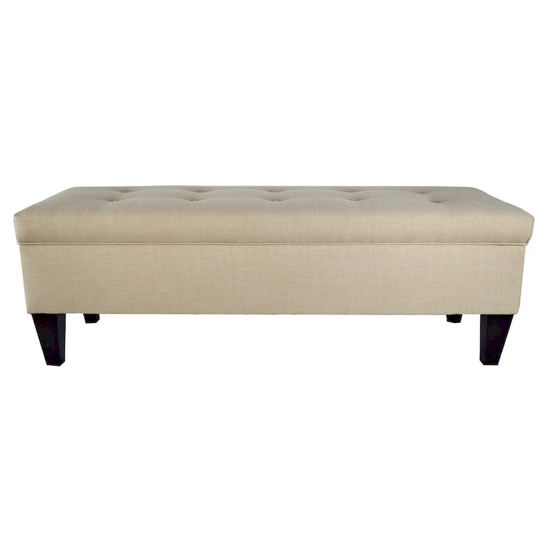 Banc de rangement ottoman capitonné Brooke