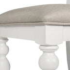 Chaise Oyster White à lattes au dossier
