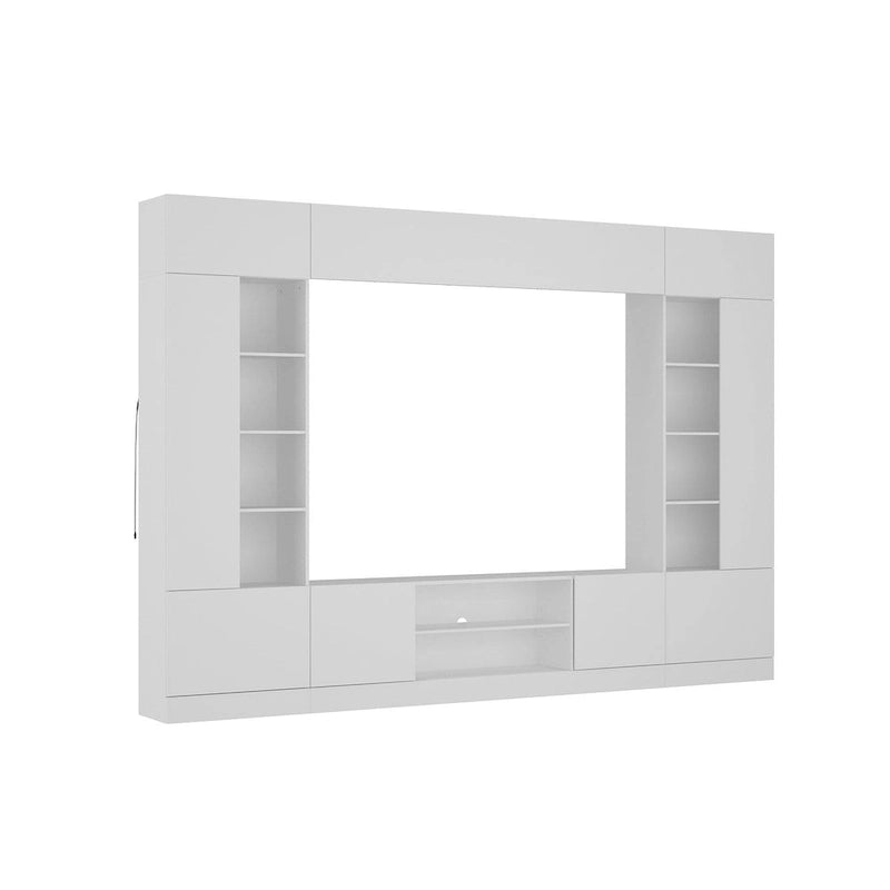 Meuble TV mural polyvalent éclairage LED - Convient aux téléviseurs jusqu'à 75 pouces