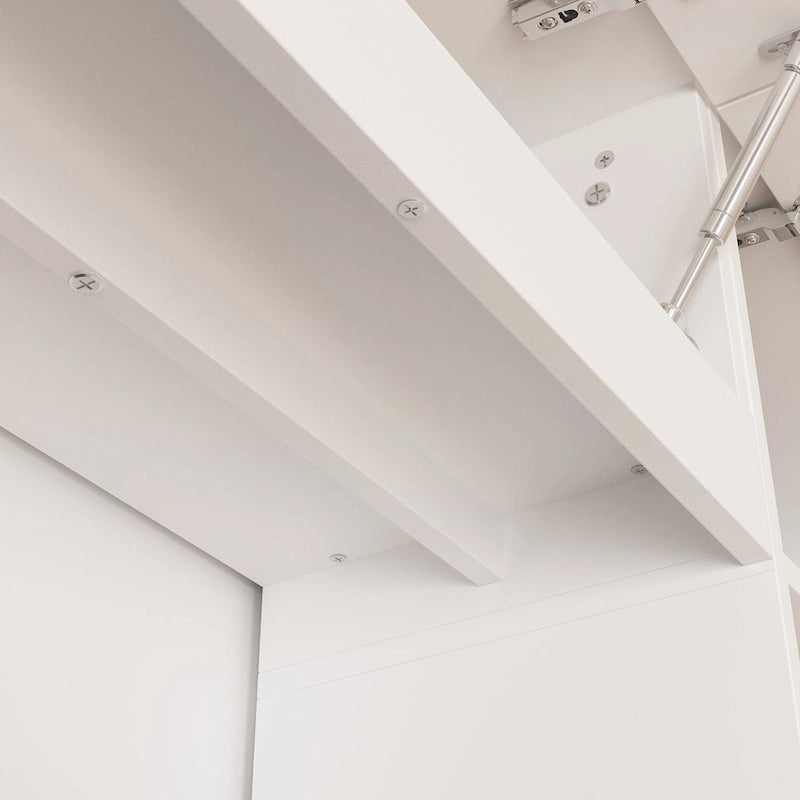 Meuble TV mural polyvalent éclairage LED - Convient aux téléviseurs jusqu'à 75 pouces