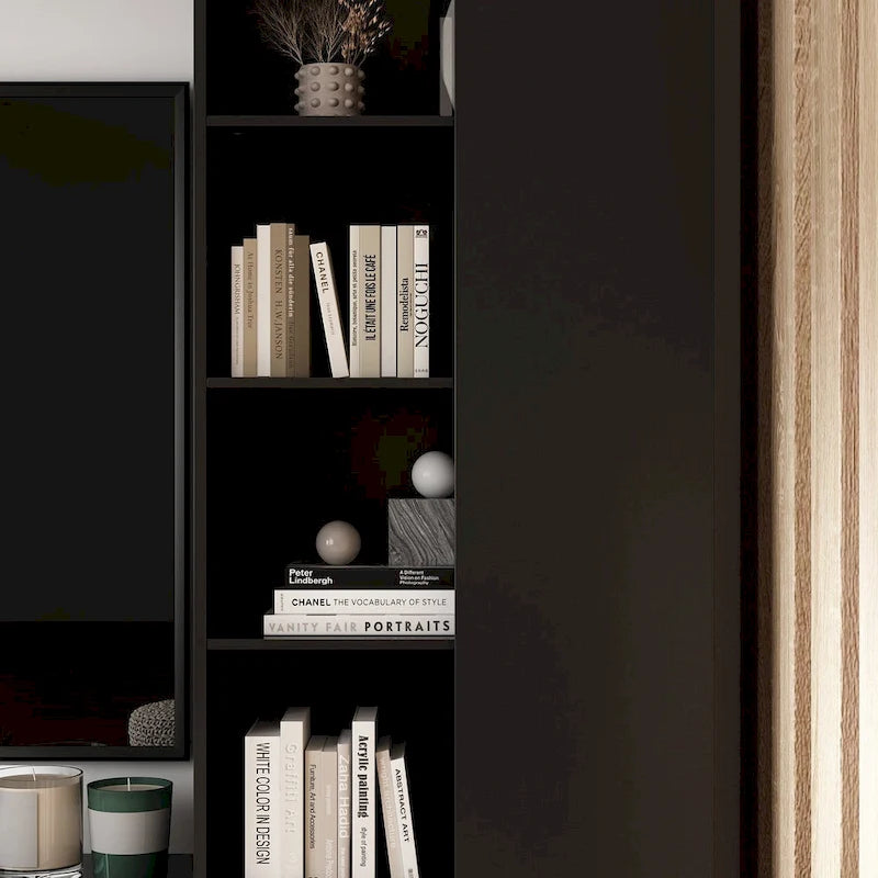 Meuble TV mural polyvalent éclairage LED - Convient aux téléviseurs jusqu'à 75 pouces