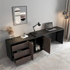 Bureau extensible avec tiroirs de rangement pour le bureau à domicile