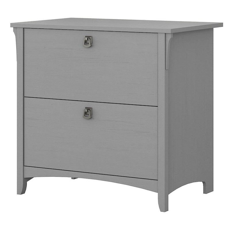Classeur latéral à 2 tiroirs | Fini gris Cape Cod | Rangement pour bureau à domicile