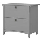 Classeur latéral à 2 tiroirs | Fini gris Cape Cod | Rangement pour bureau à domicile